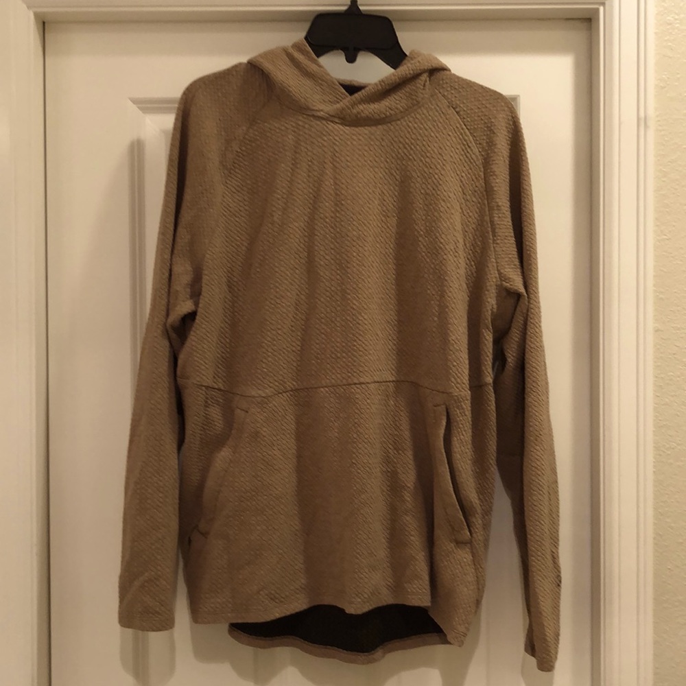 Lululemon tan hoodie, size medium